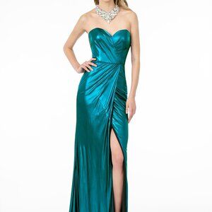 Sweetheart Neck Metallic Prom Dress GSGL2894